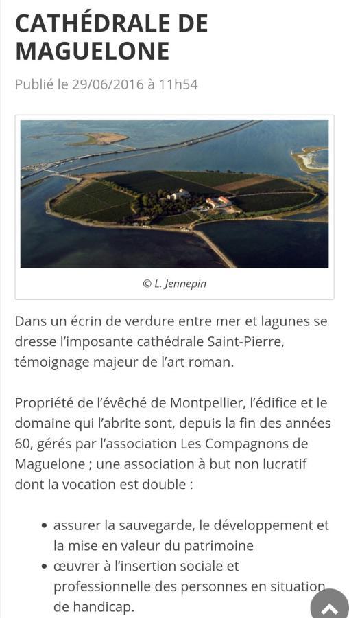 Appartement Meuble A Villeneuve Les Maguelone 外观 照片
